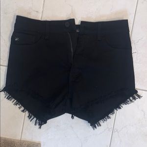 Black Jean Shorts